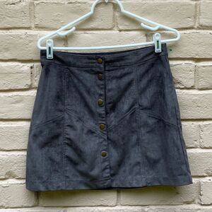 Take 50% OFF- Giddy Up Glamor Gray Mini Skirt, Size-M